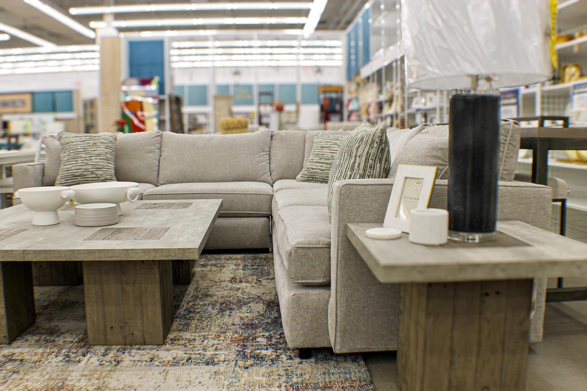 Pop Collection - Customizable 3-Pc Sectional Sofa (as shown in Pop Silver - 10 colors available)