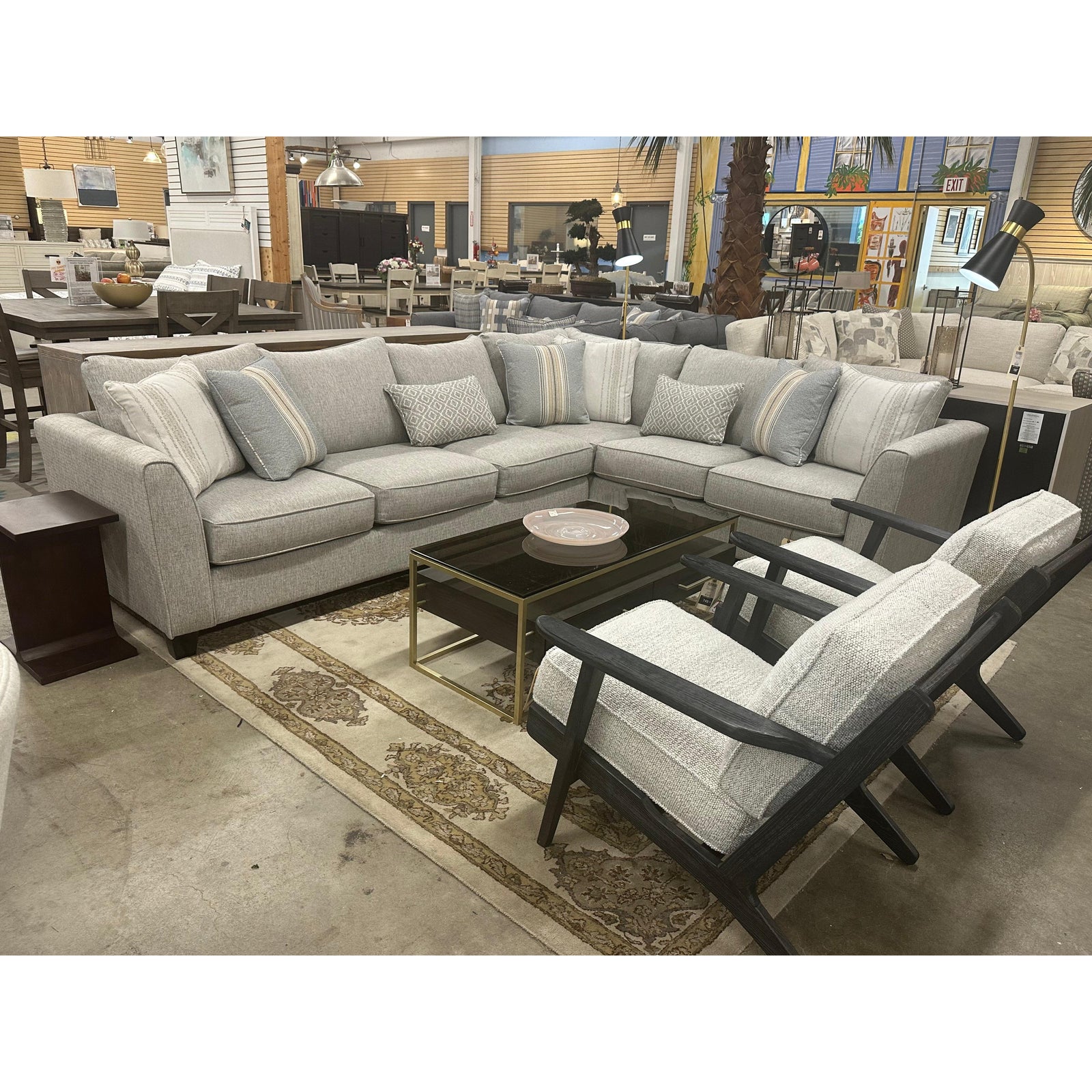 Mineral Tweed 2-Pc Sectional