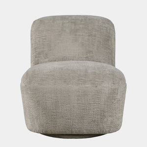 Josie Grey Swivel Club Chair — view 1
