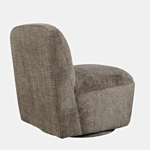 Josie Swivel Accent Chair in Mink or Snow — view 12