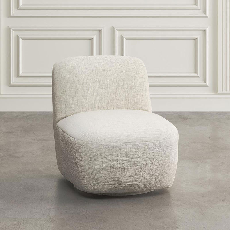 Josie Swivel Accent Chair in Mink or Snow