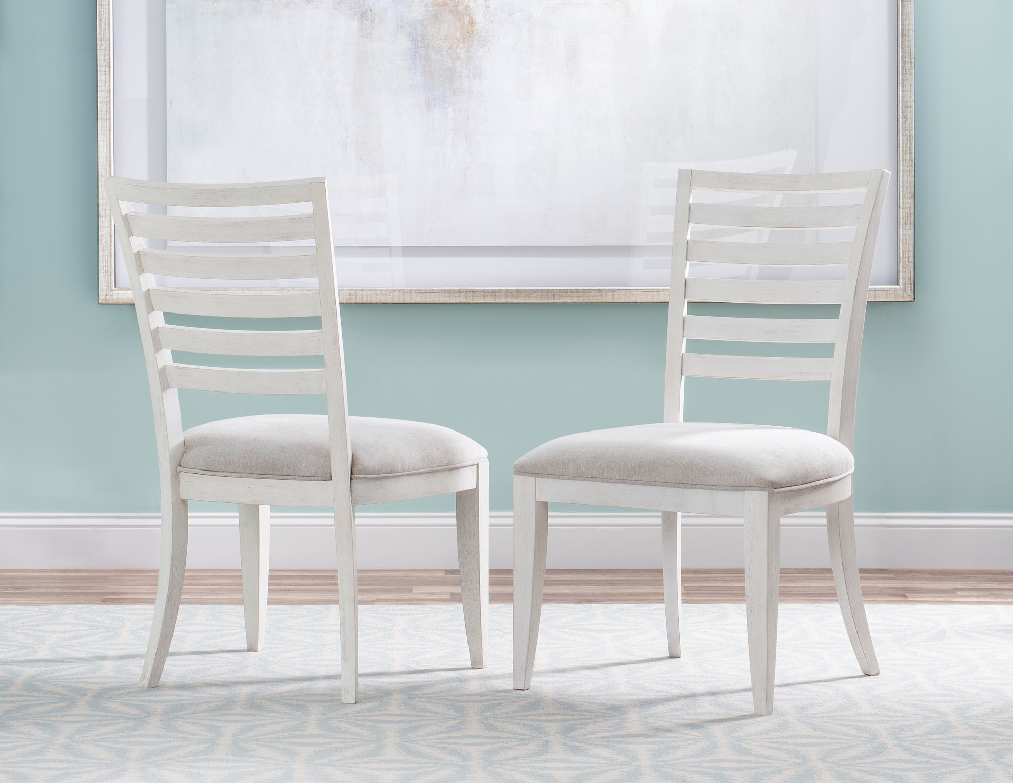 Coastal White Dining Set 7-Pc Extendable (74-92&quot;)