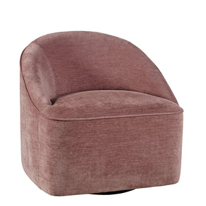 Lulu Lilac Swivel Club Chair — view 1