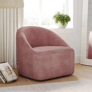 Lulu Lilac Swivel Club Chair — view 3