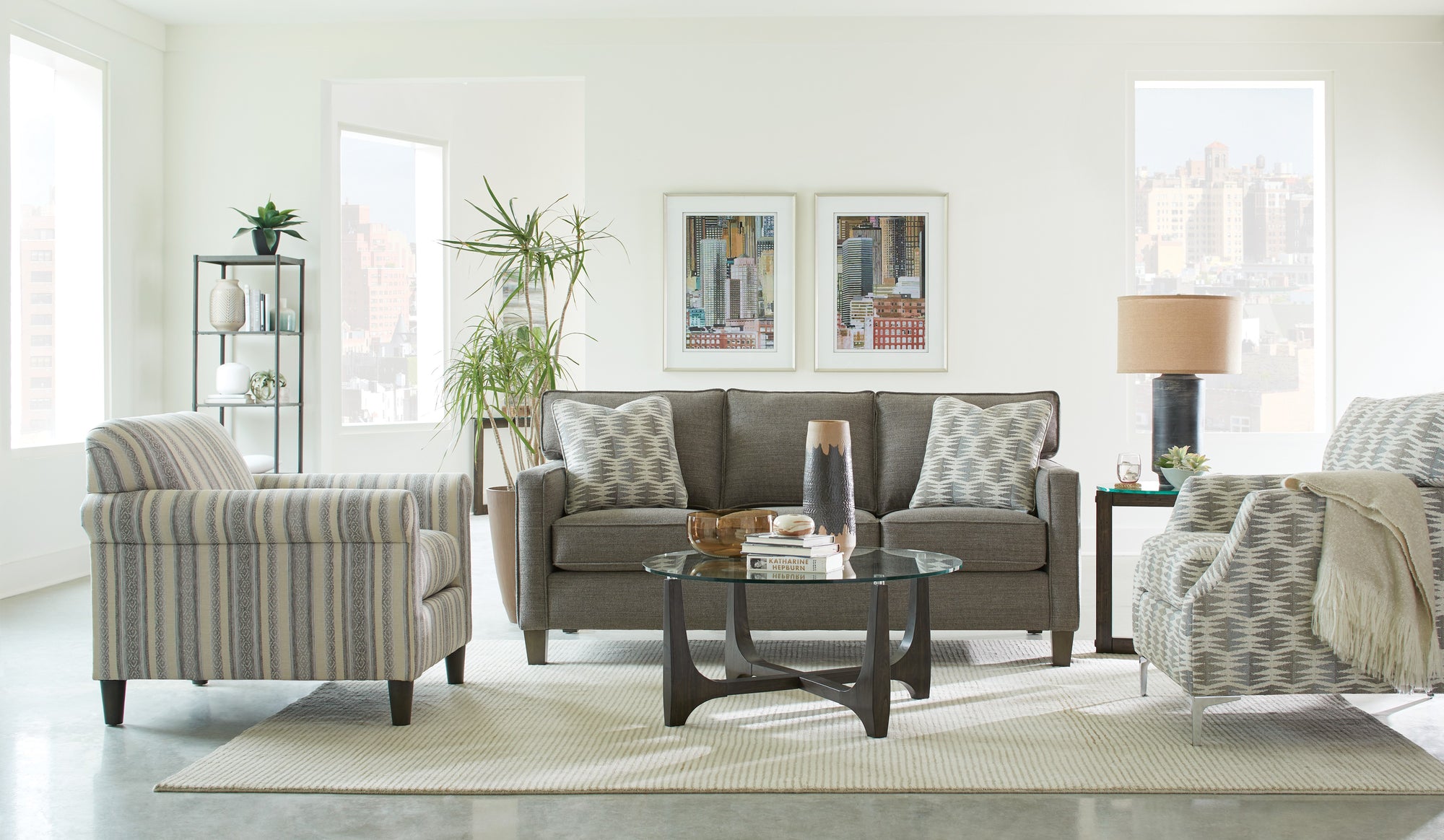 Craftmaster Customizable Modern  M-9 Sofa