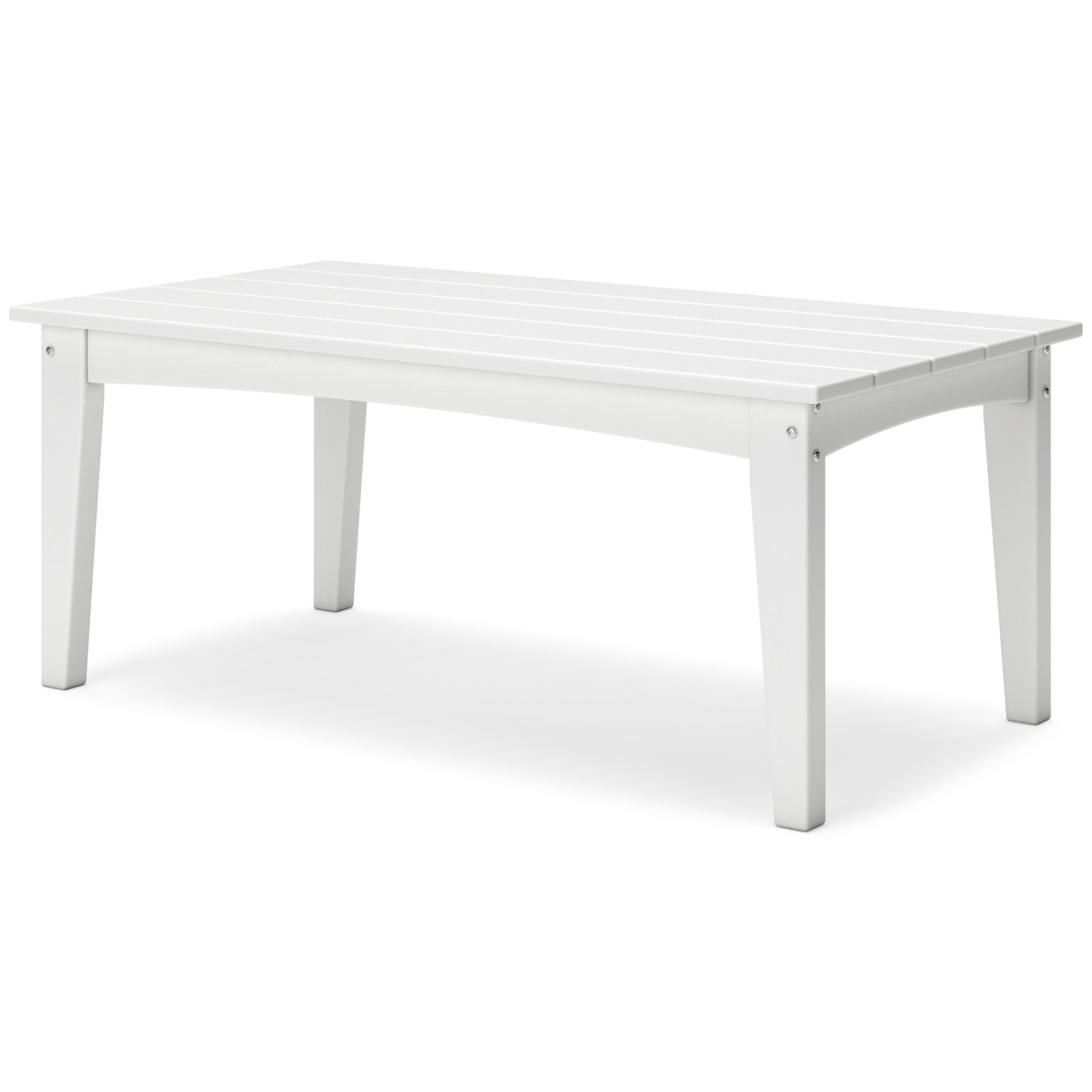 Poly White Outdoor 44&quot; Coffee Table