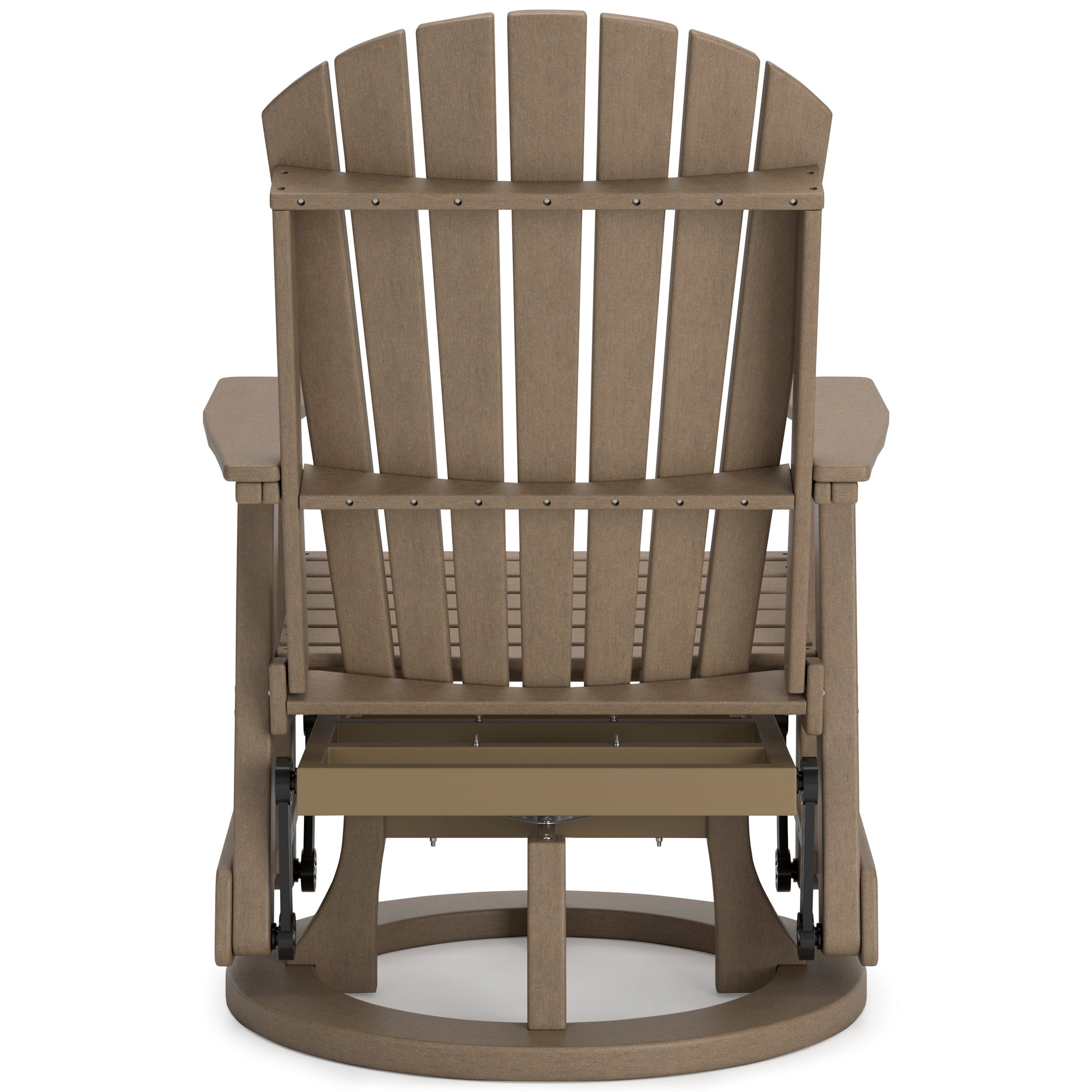 Poly Driftwood Outdoor Swivel Glider Chair
