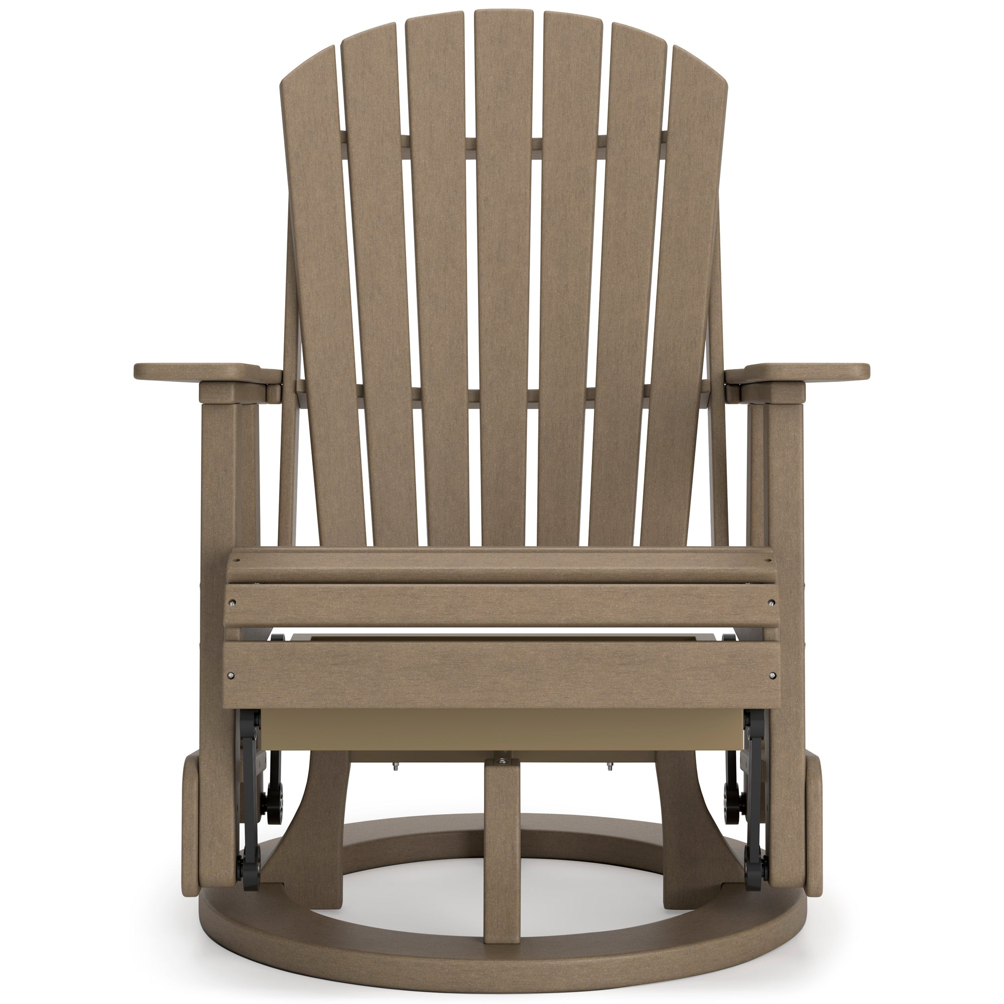 Poly Driftwood Outdoor Swivel Glider Chair