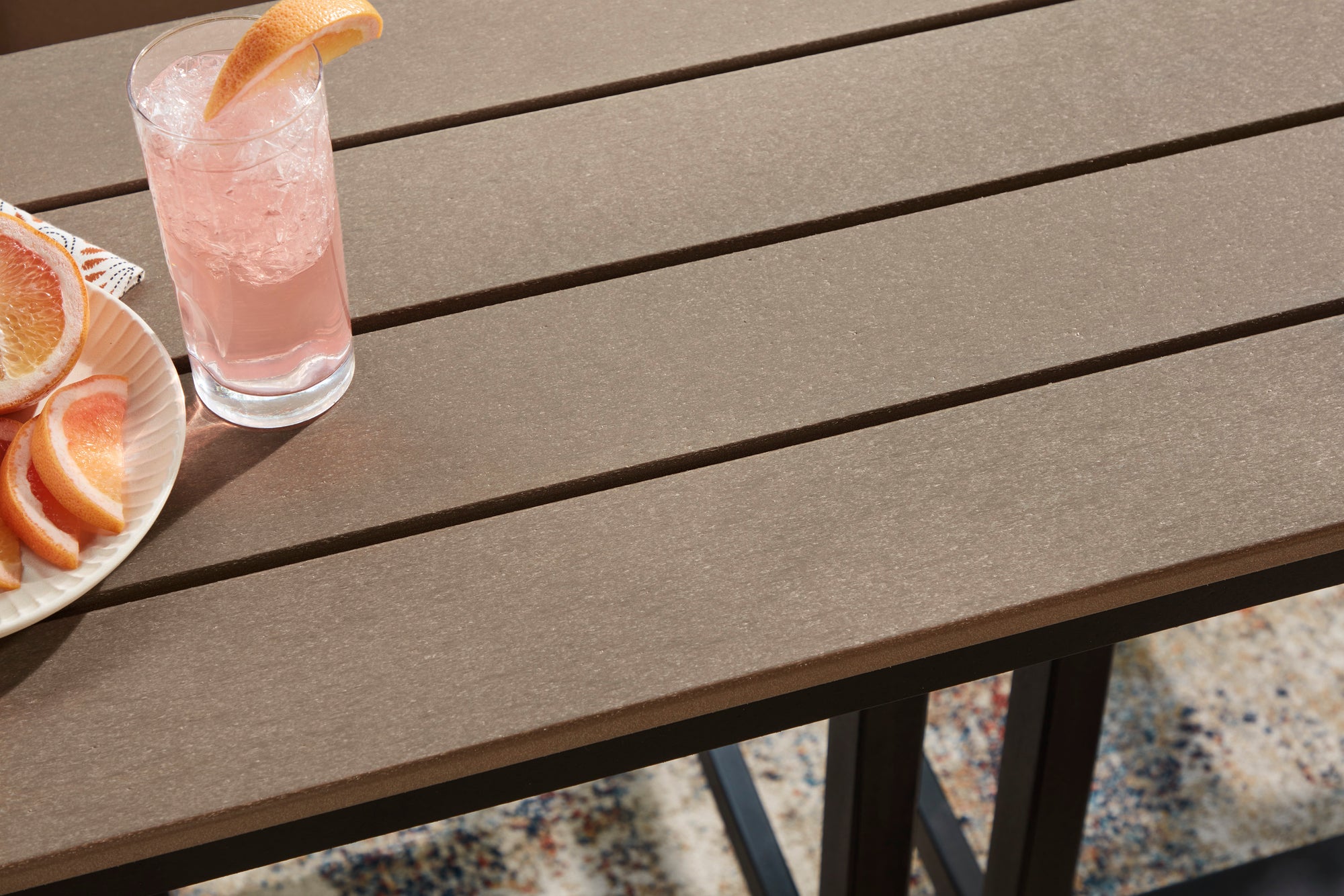 Poly Console  3-Pc Outdoor Bar Set (Counter Height Table +2 Stools)