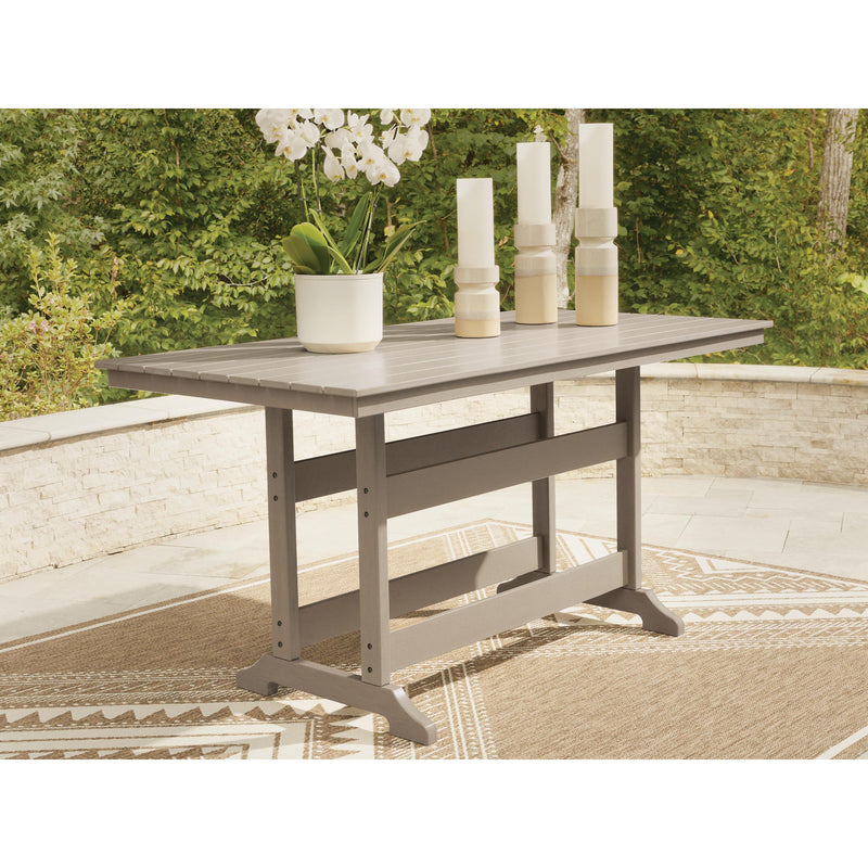 Poly Sand 72" Outdoor Counter Height Dining Table