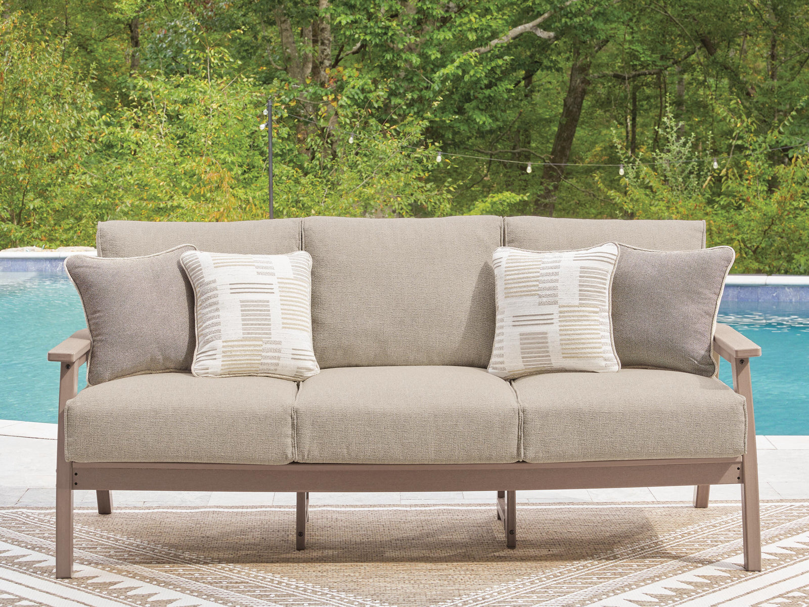 Poly Sand Outdoor 78" Sofa