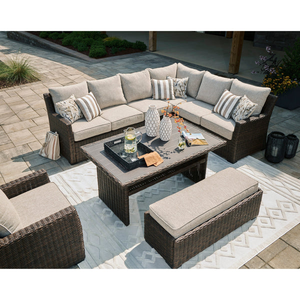 Sausalito Outdoor Comfy Banquette Seating Set - peter andrews