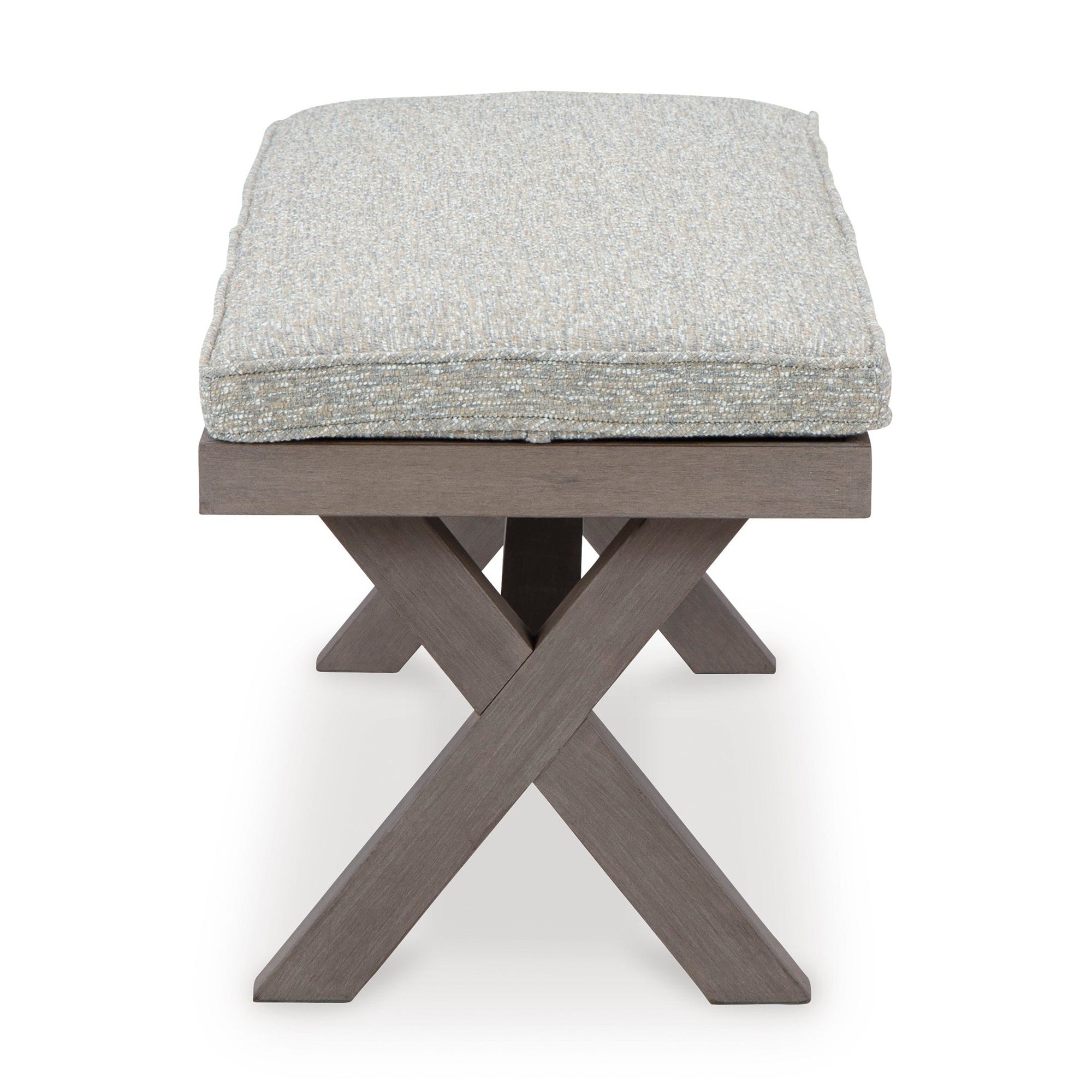 Poly Teak Taupe Outdoor Dining Chairs &amp; Benches