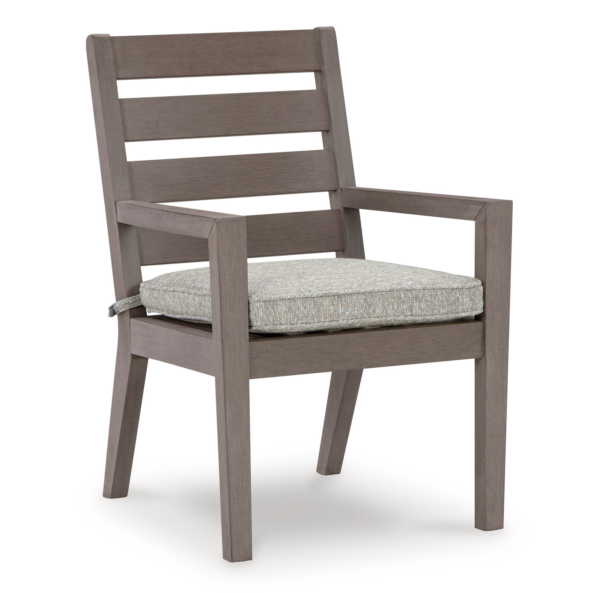 Poly Teak Taupe Outdoor Dining Chairs &amp; Benches