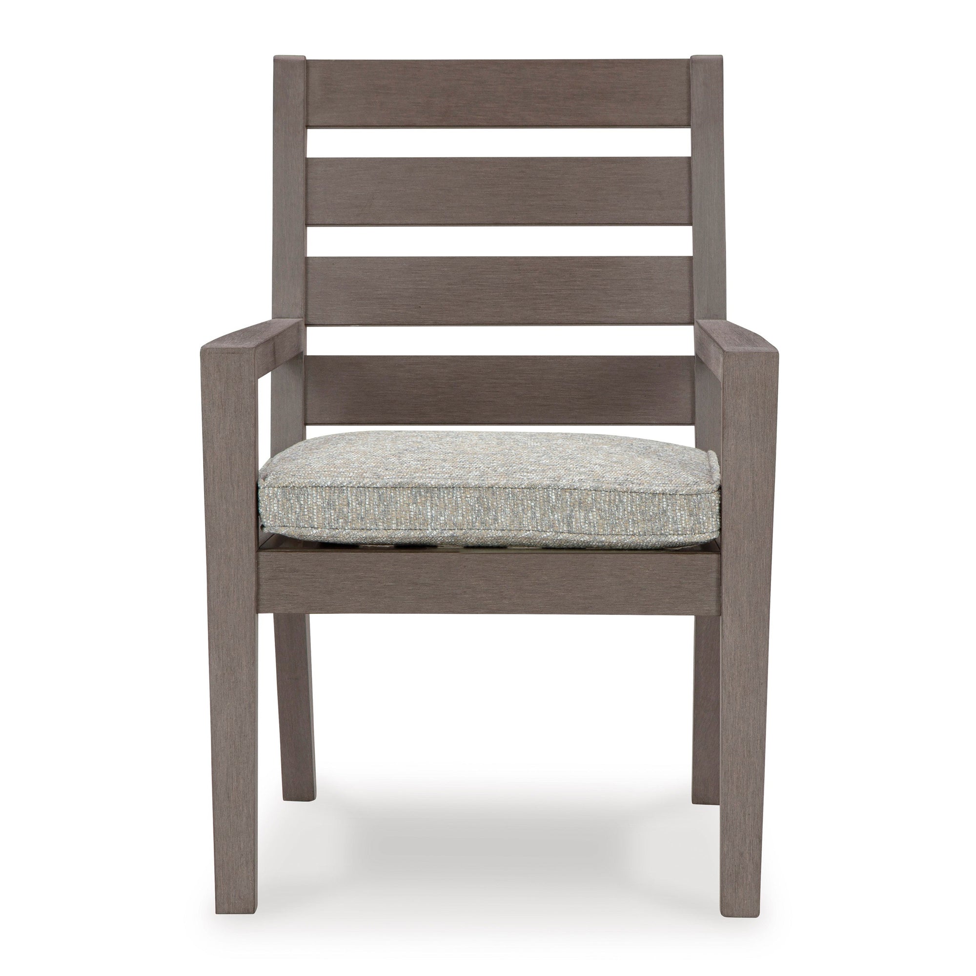 Poly Teak Taupe Outdoor Dining Chairs &amp; Benches