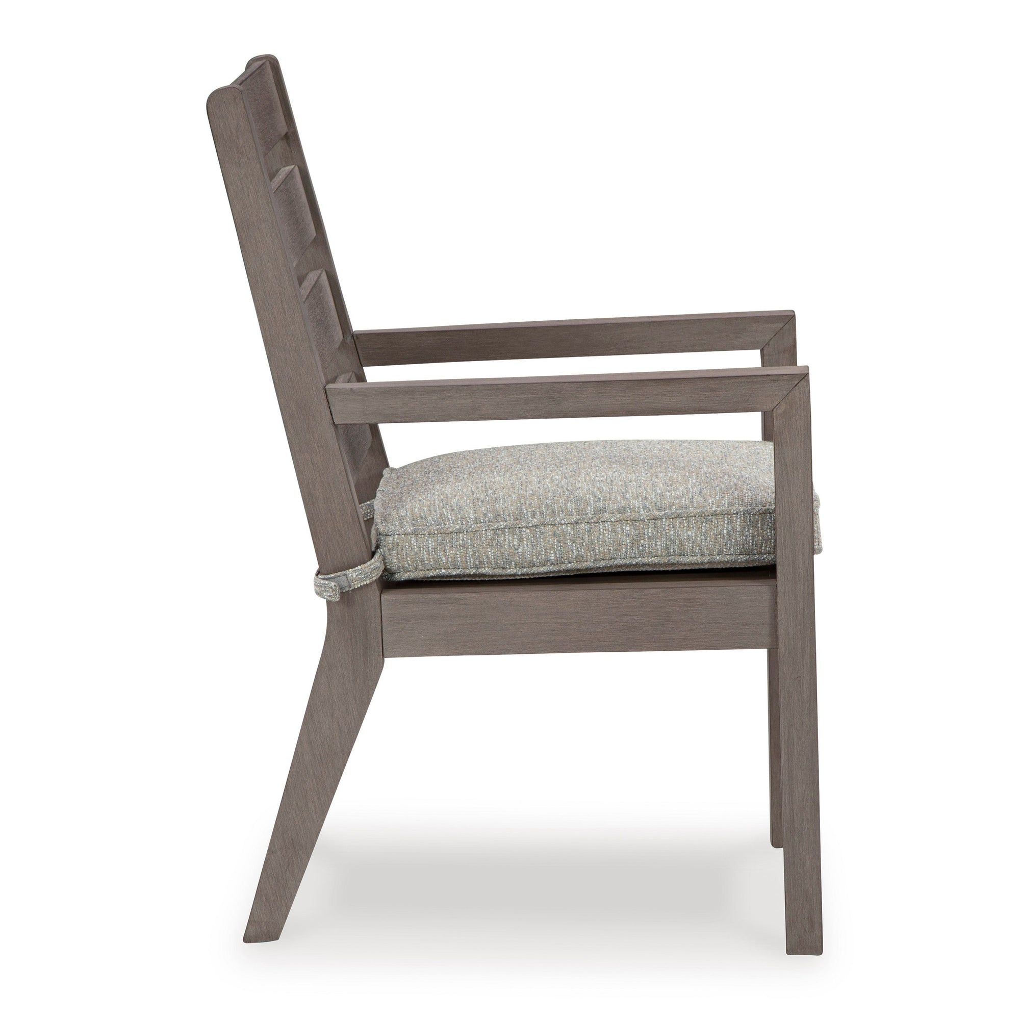 Poly Teak Taupe Outdoor Dining Chairs &amp; Benches