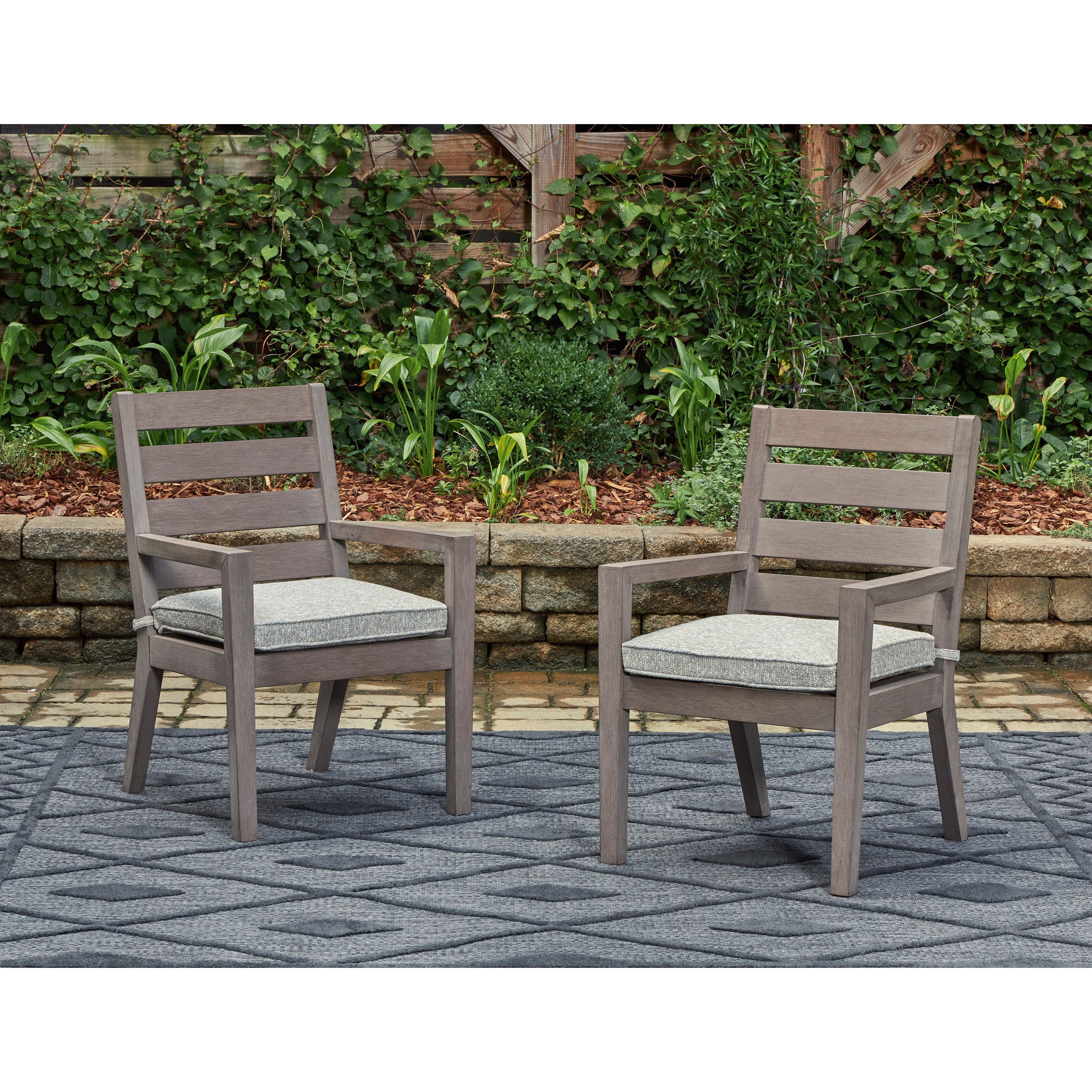 Furniture Polyteak Chairs Poly Teak Taupe Outdoor Dining Chairs
