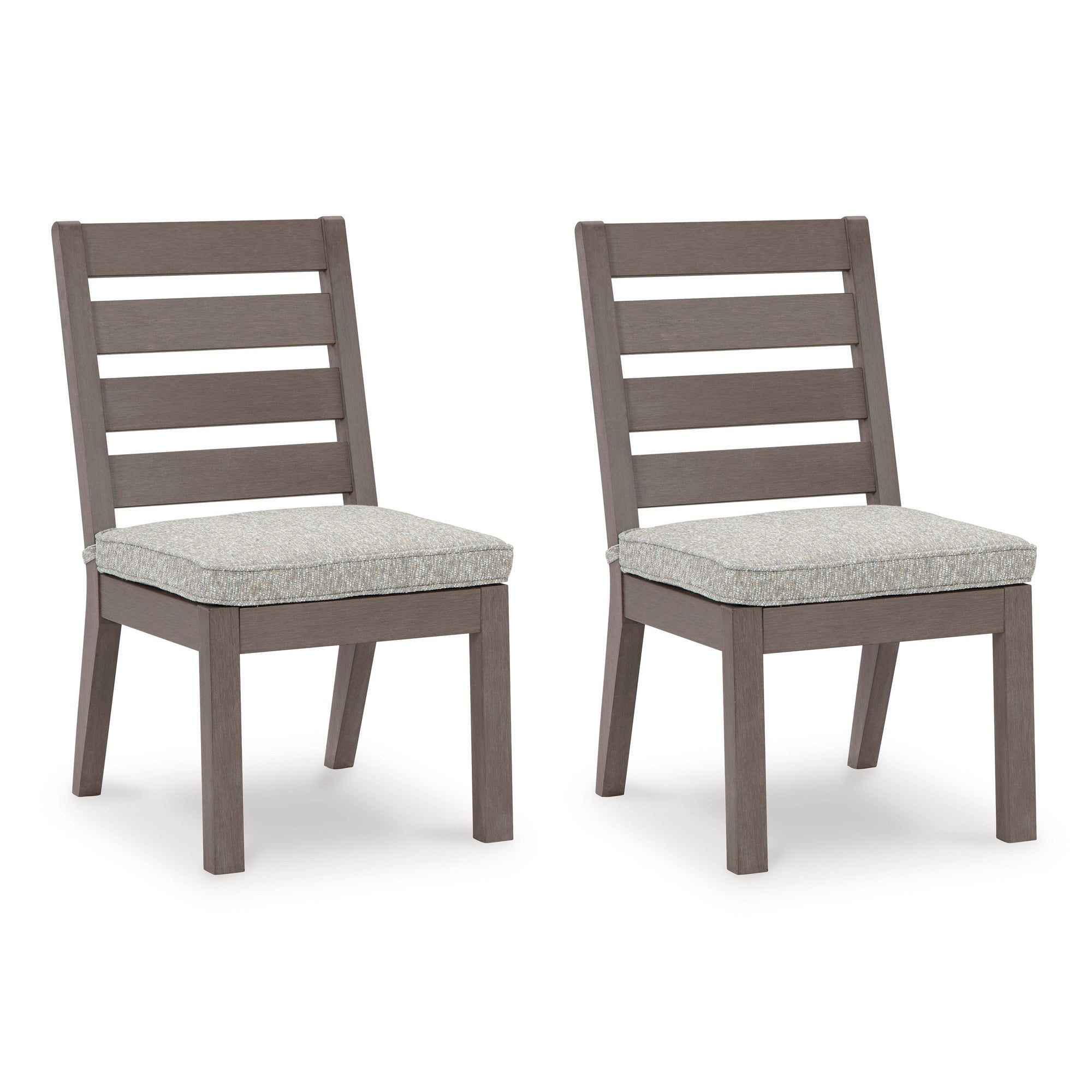 Poly Teak Taupe Outdoor Dining Chairs &amp; Benches