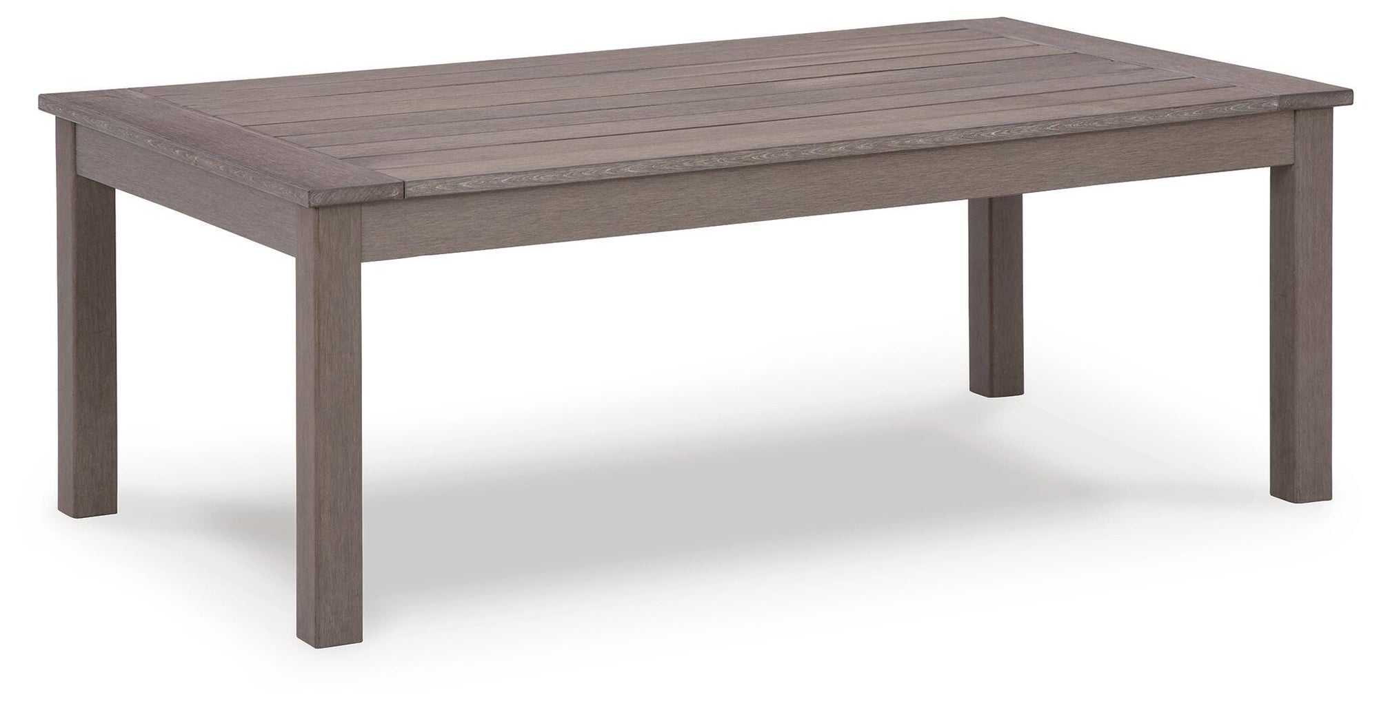 Poly Teak Taupe 48" Outdoor Coffee Table