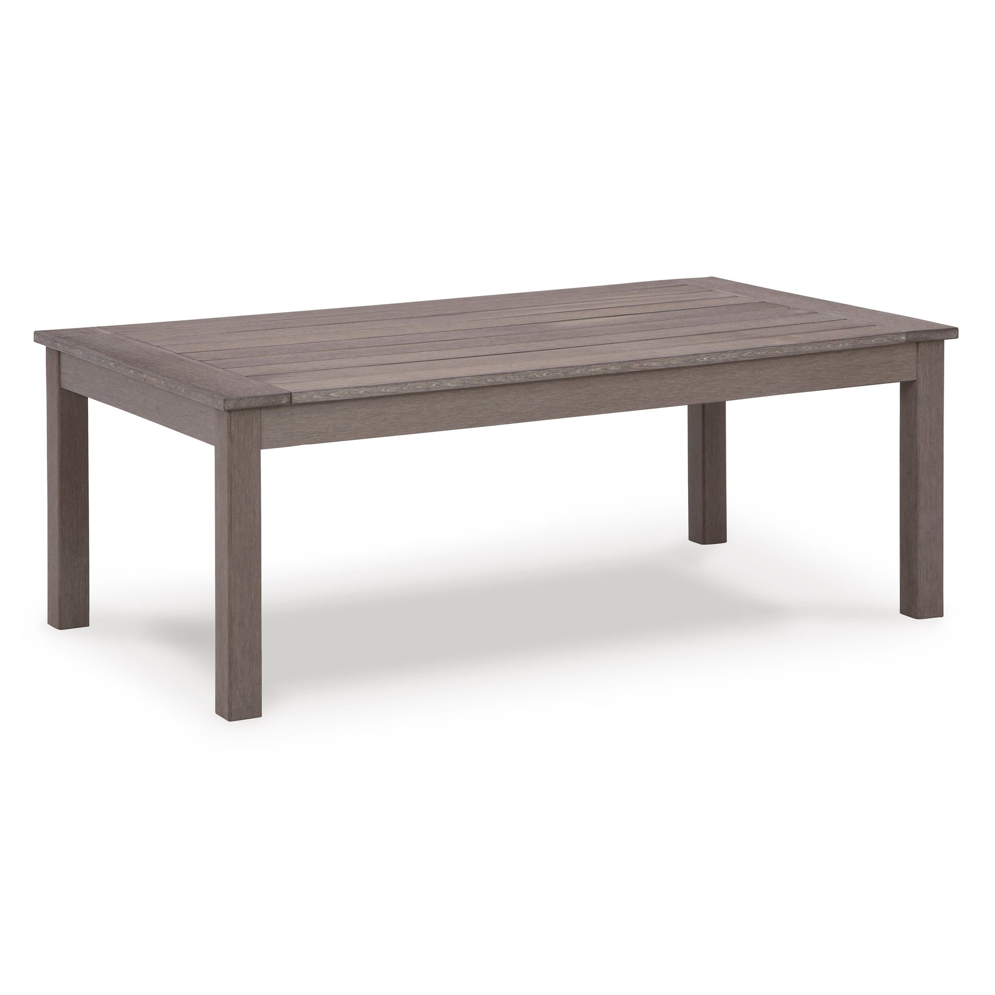 Poly Teak Taupe 48&quot; Outdoor Coffee Table