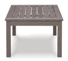 Poly Teak Taupe 48&quot; Coffee Table