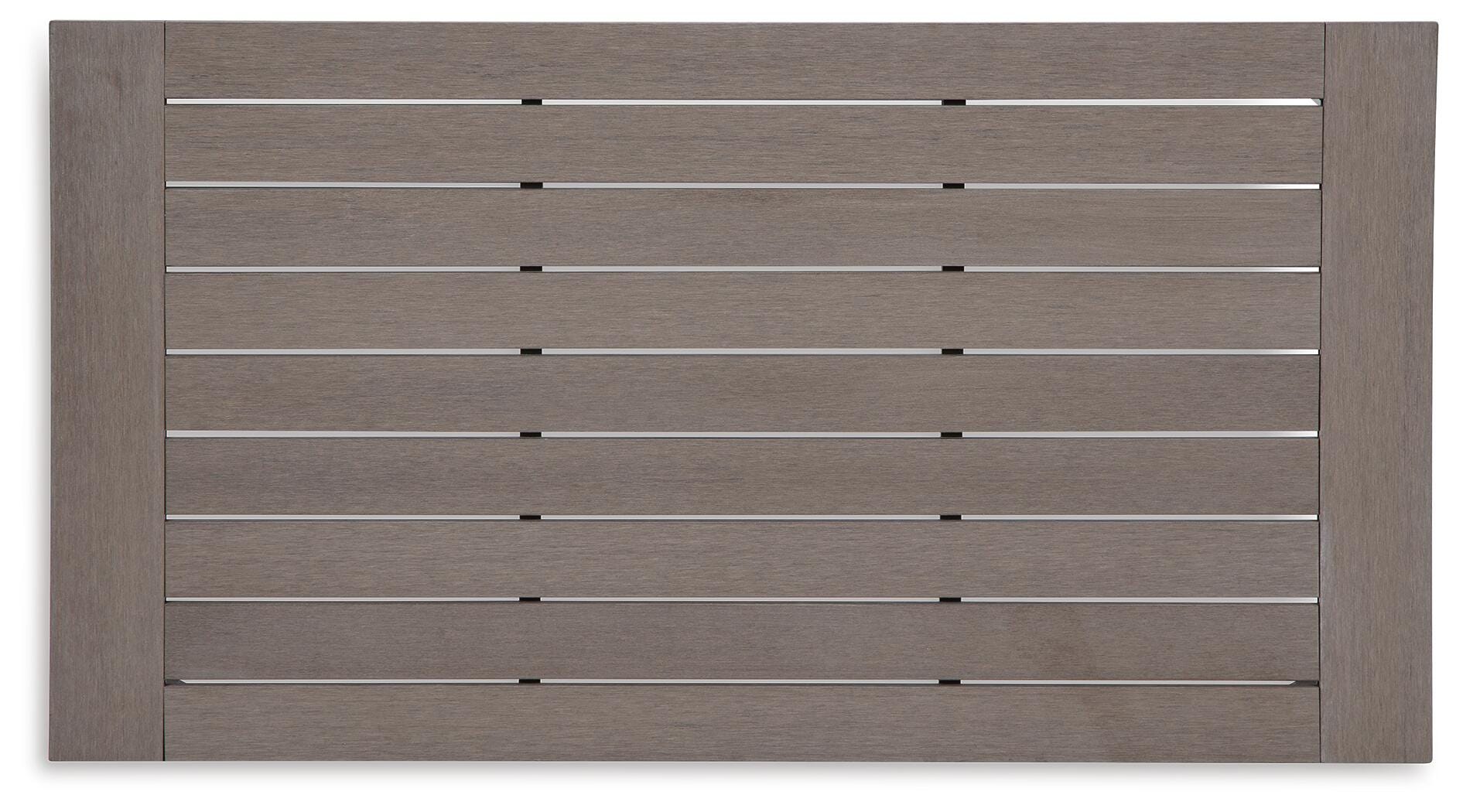 Poly Teak Taupe 48" Outdoor Coffee Table