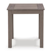 Poly Teak Taupe Side Table