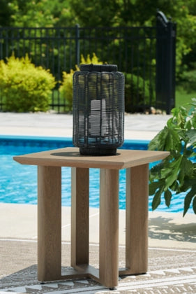 NEW Curve 23&quot; Outdoor Square End Table