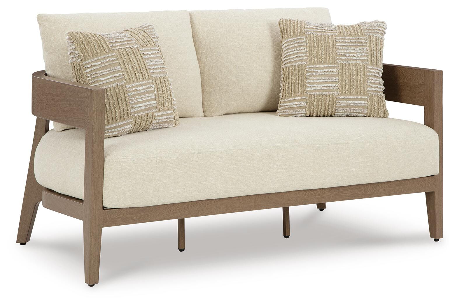 Modern Curve Outdoor 59" Loveseat