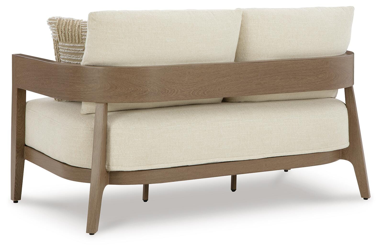 Modern Curve Outdoor 59" Loveseat