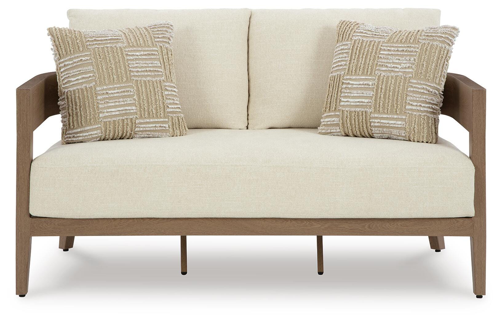 Modern Curve Outdoor 59" Loveseat