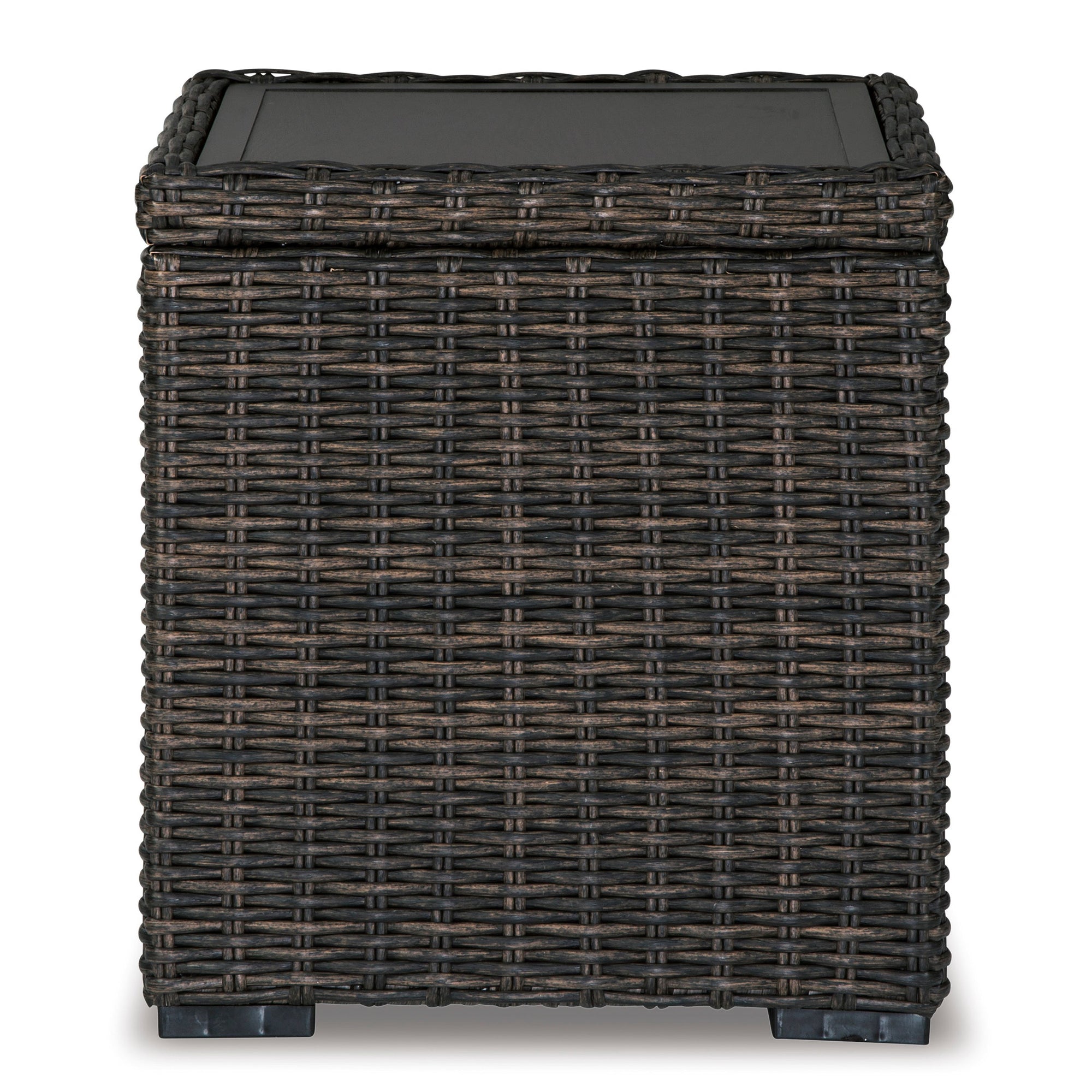 Outdoor 20&quot; Woven End Table in Sag Harbor / Sea Cliff