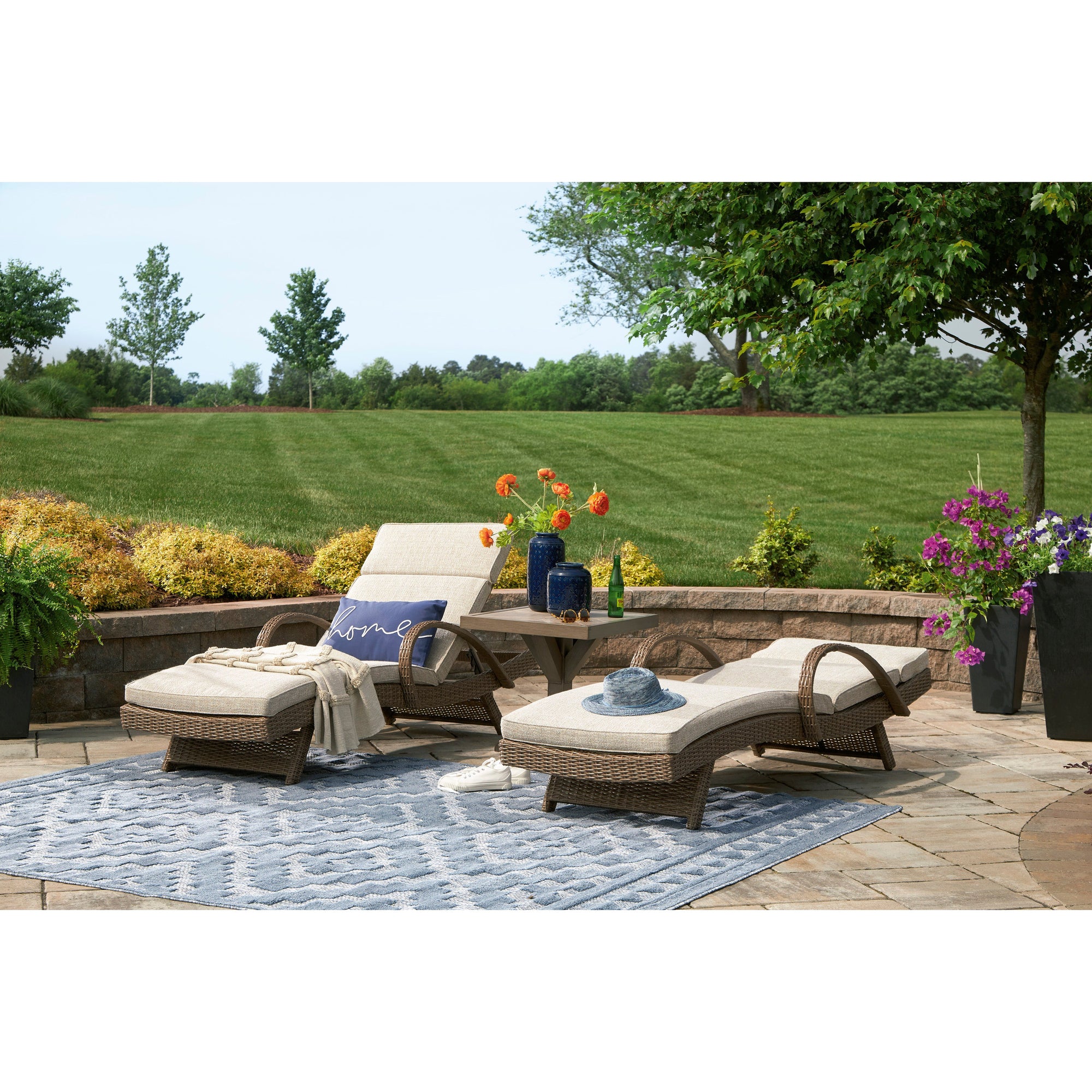 Fire Island Mist Outdoor Pool Chaise Lounge