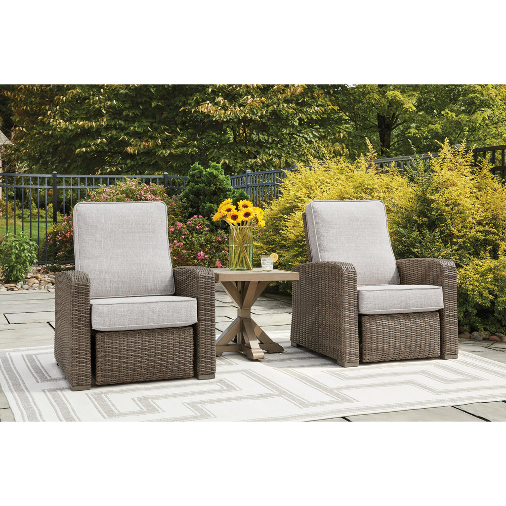 Fire Island Mist Outdoor Woven Recliner - Peter Andrews Furniture