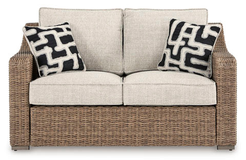 Fire Island Mist Outdoor 59&quot; Love Seat