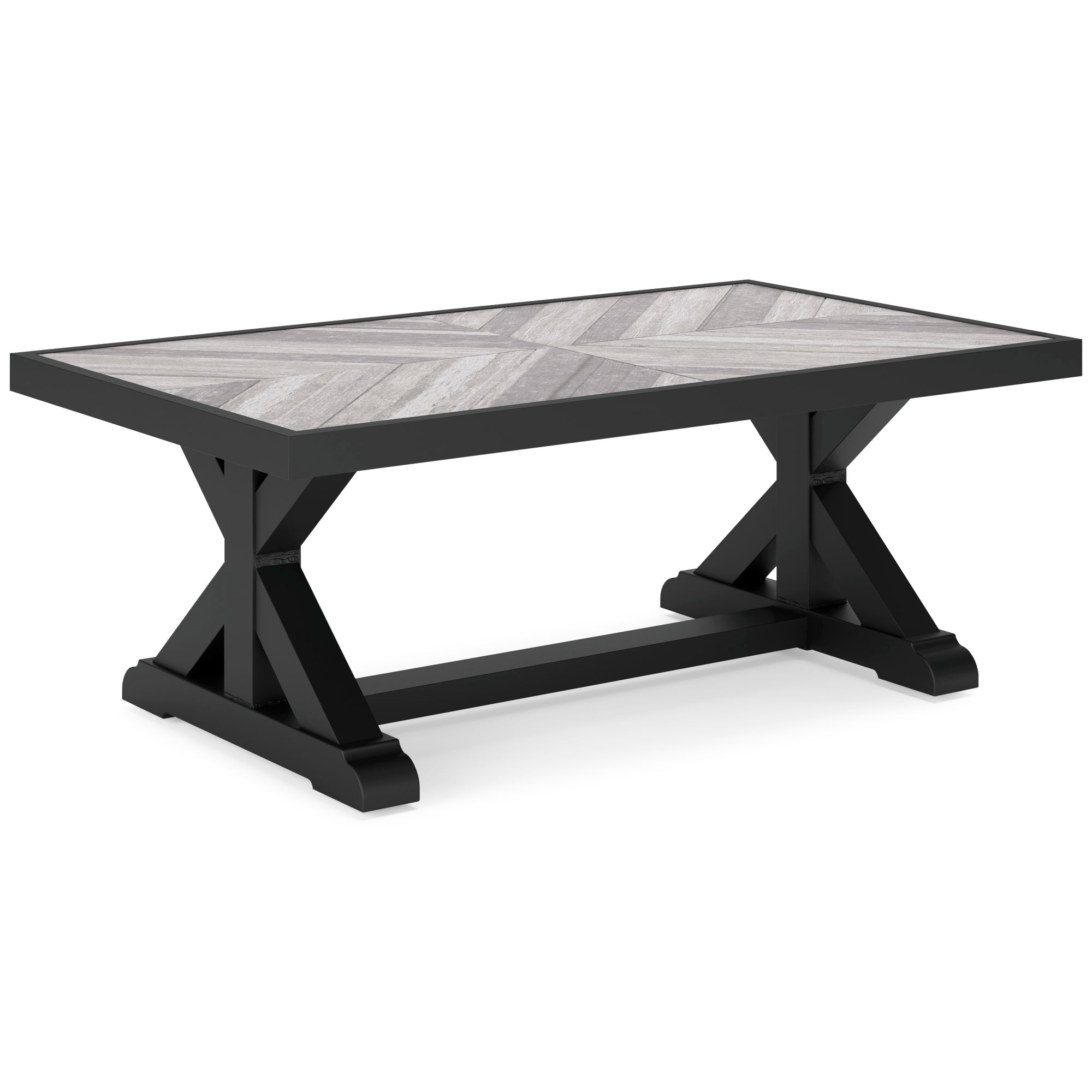 Fire Island Black Outdoor 48&quot; Coffee Table - NEW