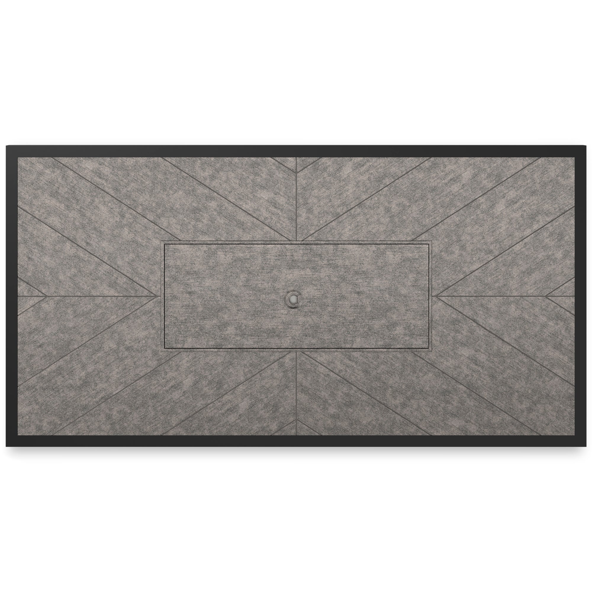 Fire Island Outdoor 58&quot; Black Firepit Table - NEW