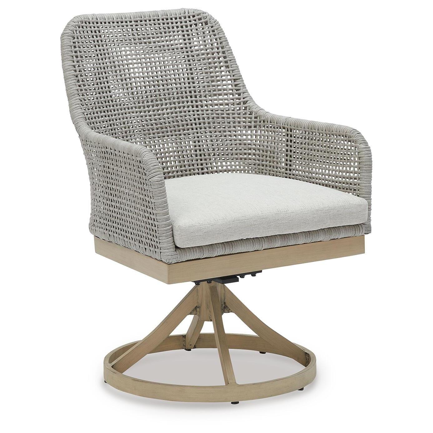 St Barts Outdoor Swivel Dining Arm Chair