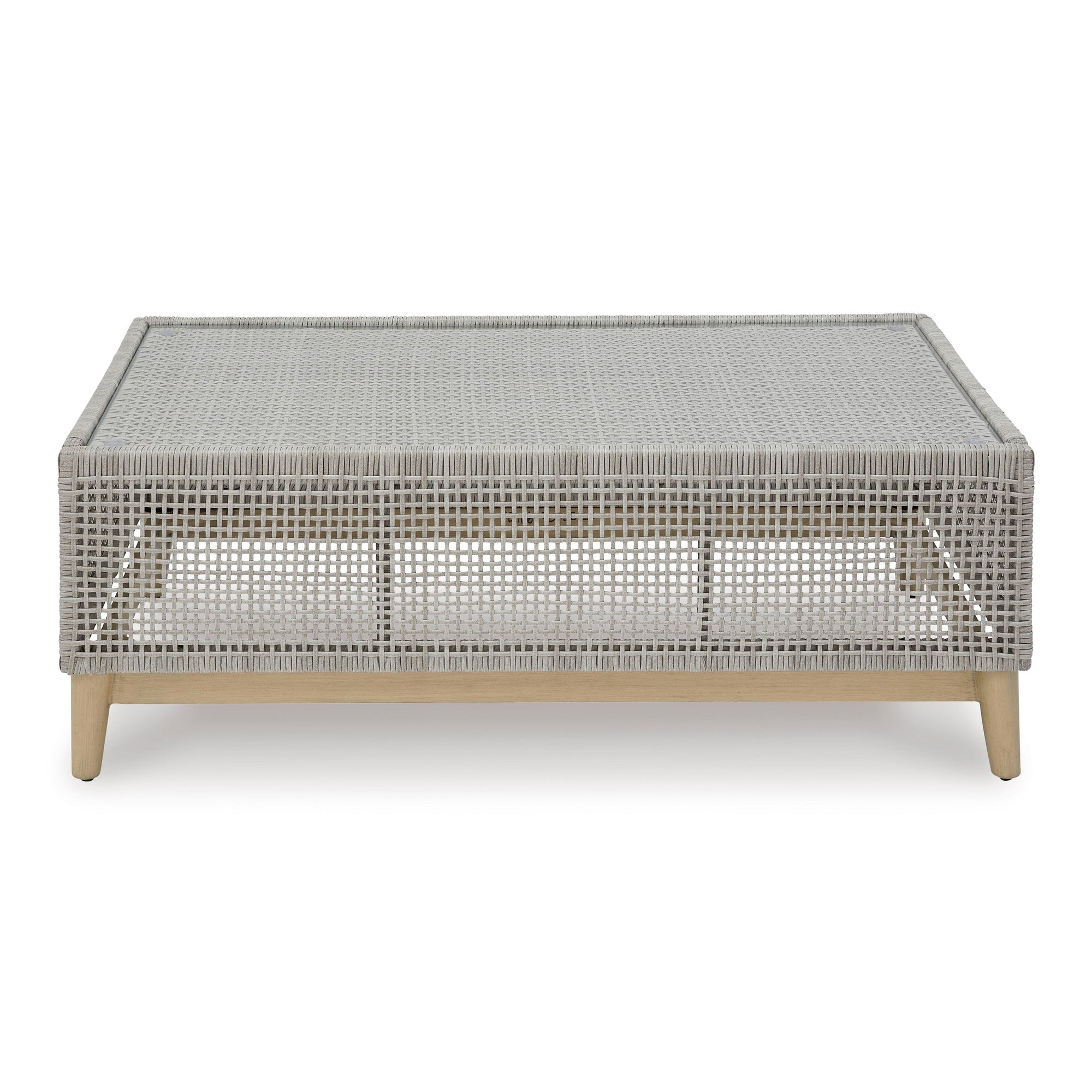 St Barts Outdoor Coffee Table Open Weave  48&quot;