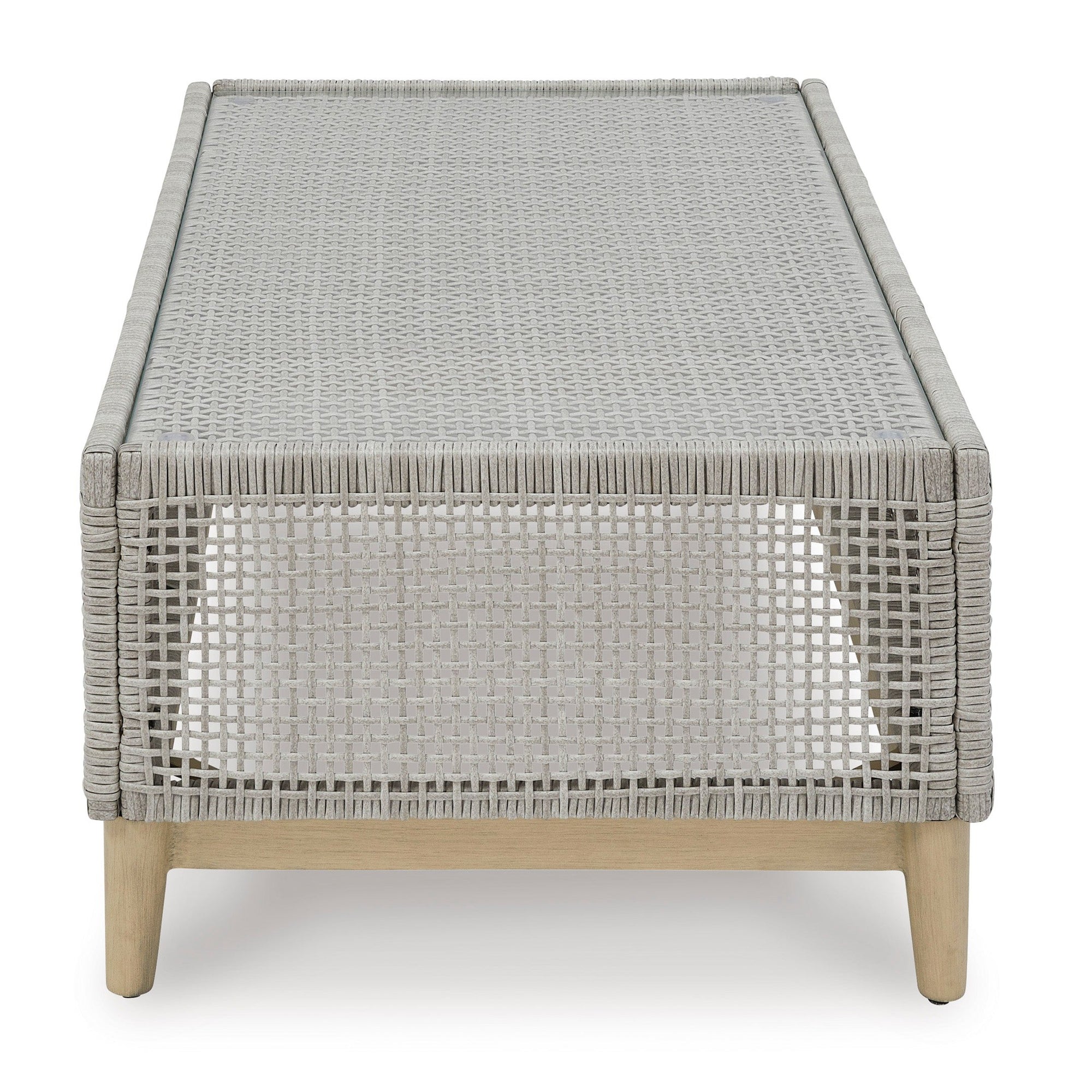 St Barts Outdoor Coffee Table Open Weave  48&quot;