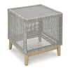 St Barts Wicker 22&quot; Square Side Table