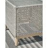 St Barts Open Weave Wicker 22&quot; Square Side Table