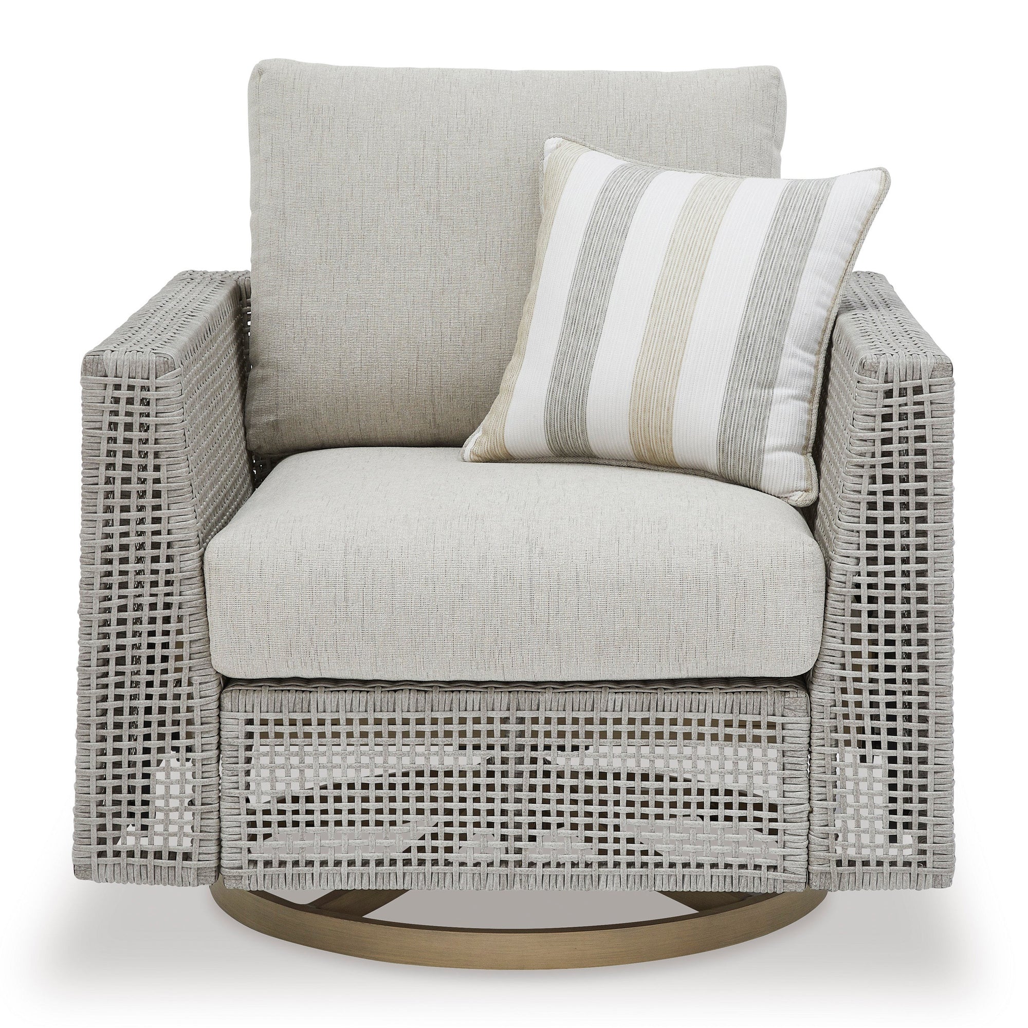 St Barts Open Weave Outdoor Swivel Rocker Chair