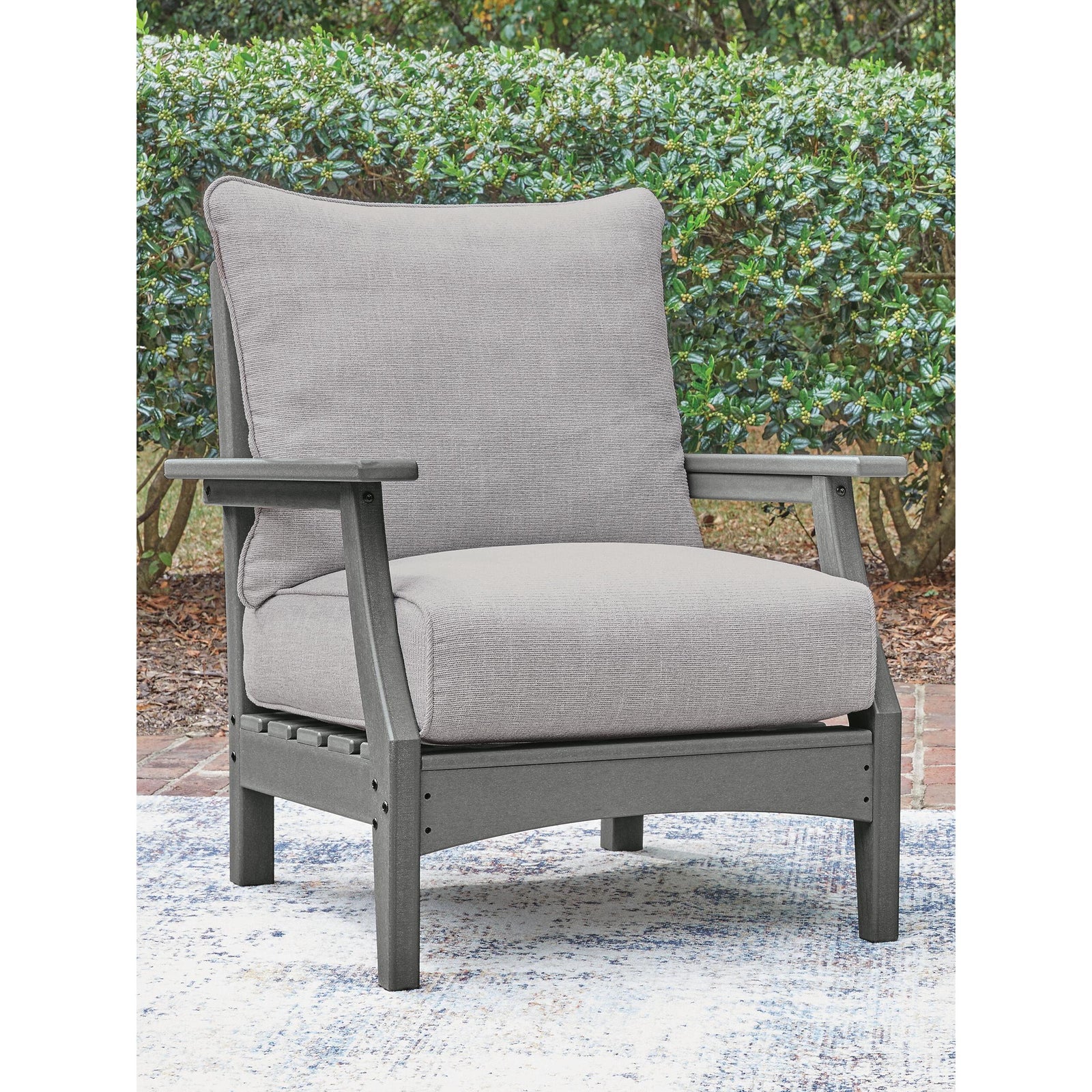 Poly Grey Outdoor Club Chair