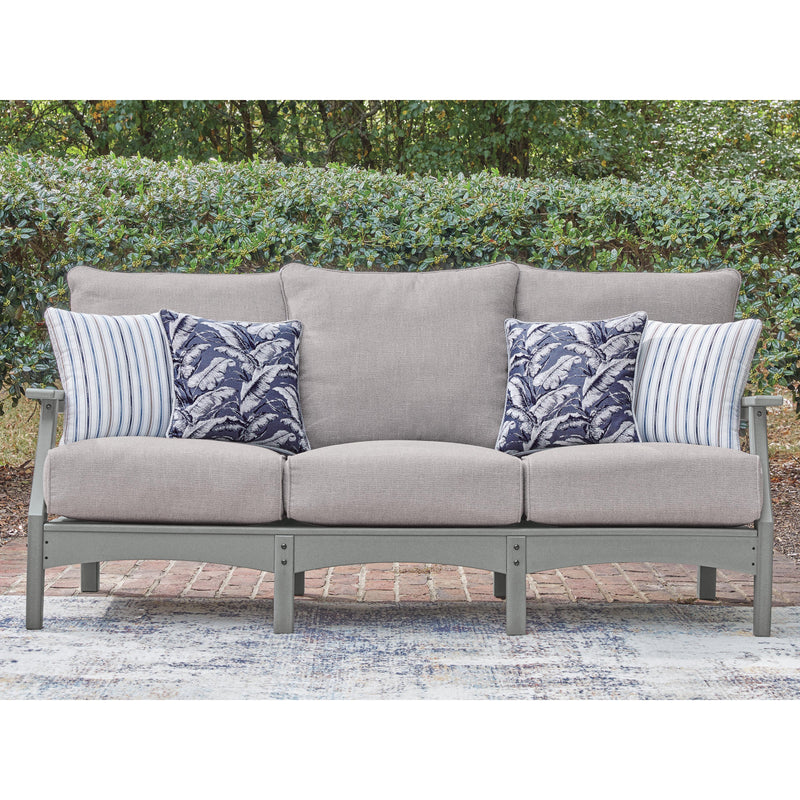Poly Grey 78" Outdoor Sofa