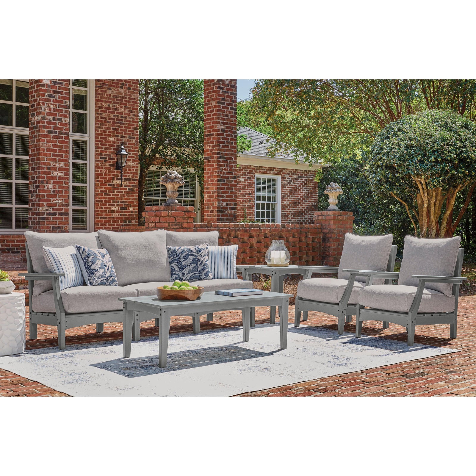 Poly Grey Outdoor Seating Set