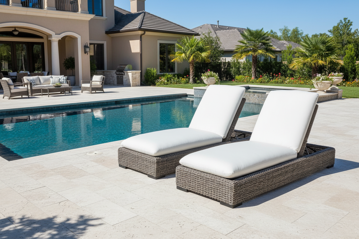 Universal Coastal Living Montauk Outdoor Chaise Lounge (Set of 2)