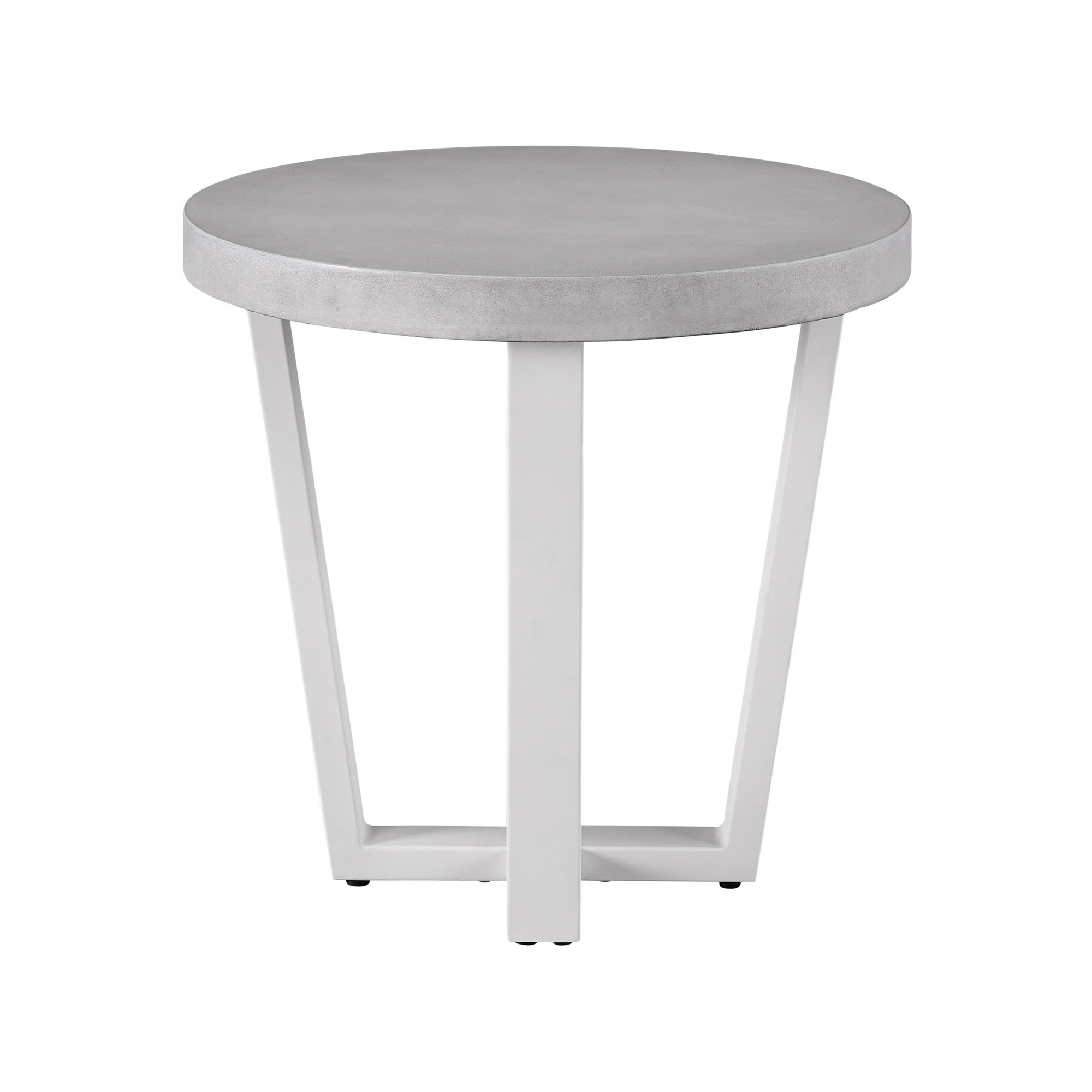South Beach outdoor round end table — two included in the 7-piece Lux Seating Set