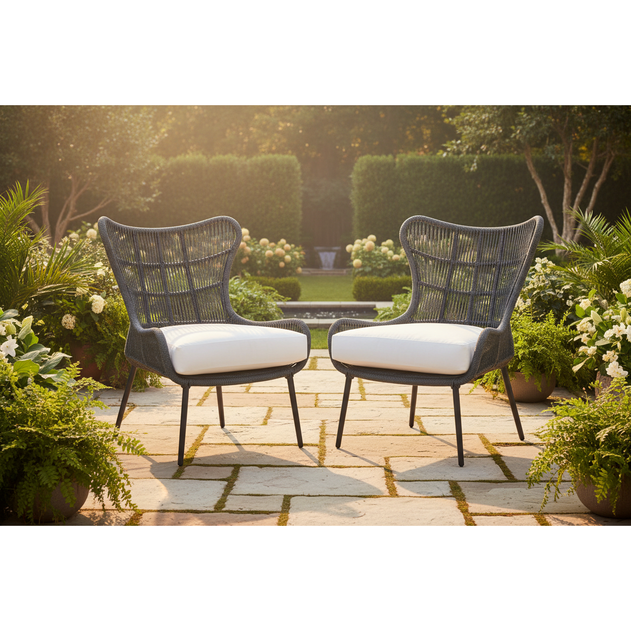 Universal Coastal Living Hatteras Woven Club 2pc Balcony Set