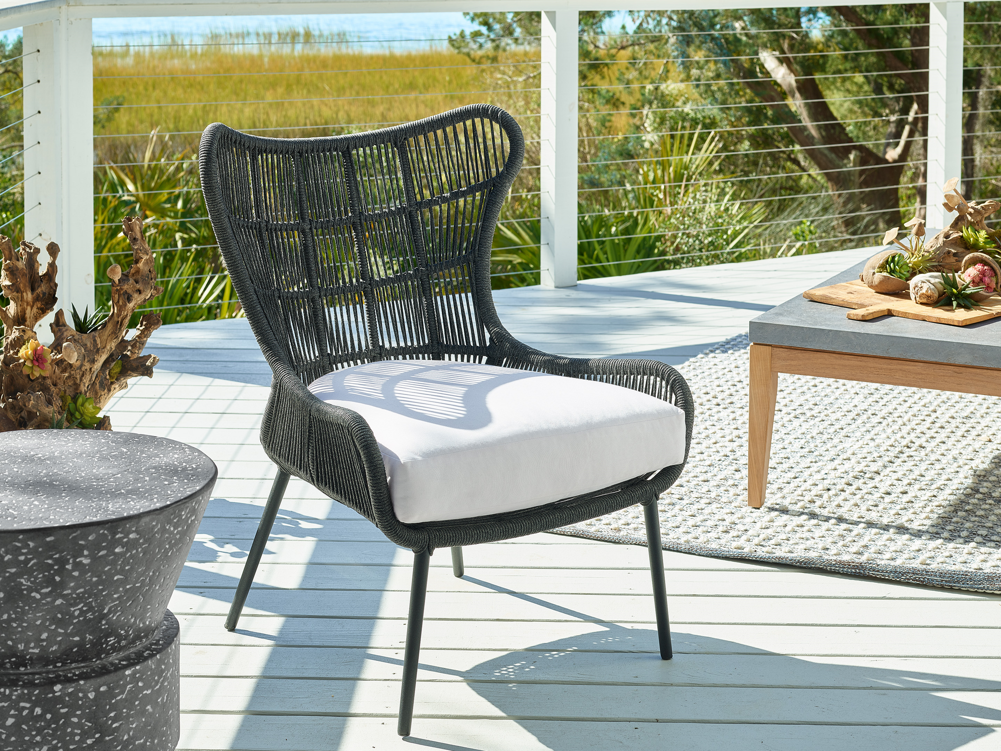Universal Coastal Living Hatteras Woven Club 2pc Balcony Set